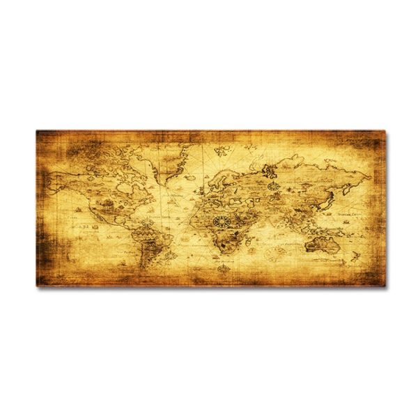 World Map Carpets Rug Bedroom Kids Baby Play Crawling Mat Memory Foam Area Rugs Carpet, Size:60x180cm(Yellow) Sale