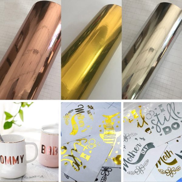 30cm x 150cm Glossy Metal Self Adhesive Vinyl Film DIY Cup Sticker Car Sticker, Color: Silver Discount