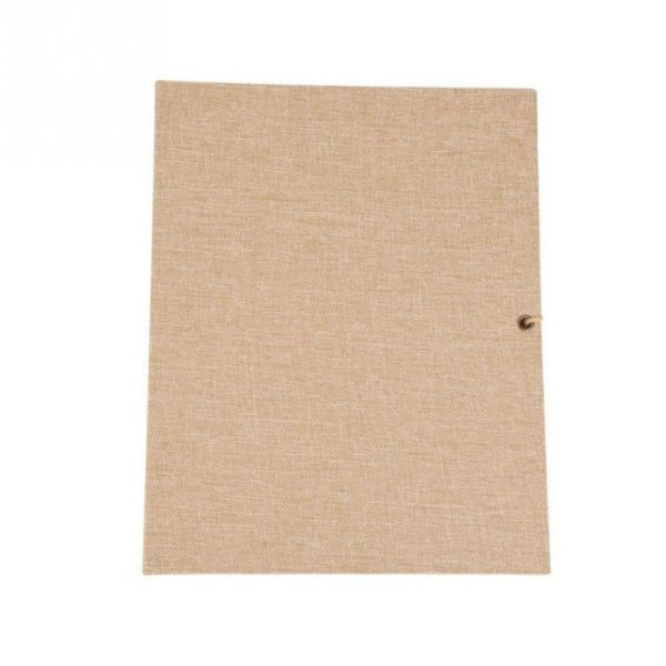 10 inch Vertical Photo Album Hand-paste Linen Album Children Growth Creative Gift Album(Brown) on Sale