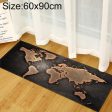 World Map Carpets Rug Bedroom Kids Baby Play Crawling Mat Memory Foam Area Rugs Carpet, Size:60x90cm(Black) Supply