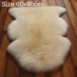 Wool Sofa Cushion Fur Full Sheepskin Carpet Window Decoration Mat, Size: 60x90cm(Beige) Discount