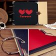 10 inch Hollow Ring Album Couple Models Creative Photo Album(Gold Powder Love) Online Sale