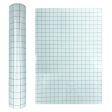 30cm x 500cm Self Adhesive Clear Lattice PVC Vinyl Positioning Transfer Film(Black) Online Hot Sale