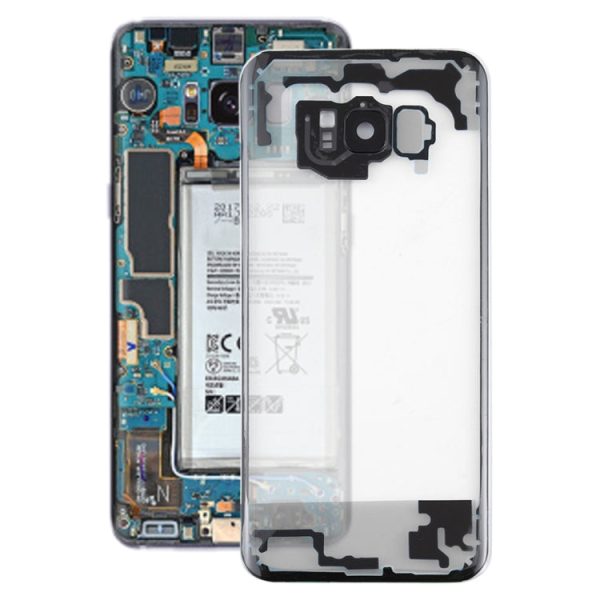 For Samsung Galaxy S8 +   G955 G955F G955FD G955U G955A G955P G955T G955V G955R4 G955W G9550 Transparent Battery Back Cover with Camera Lens Cover (Transparent) Fashion