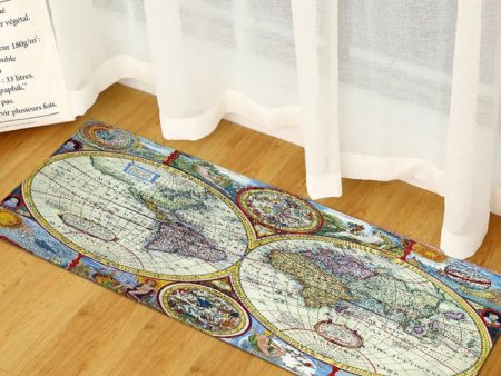 World Map Carpets Rug Bedroom Kids Baby Play Crawling Mat Memory Foam Area Rugs Carpet, Size:60x90cm(Dual-Side) For Discount