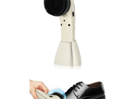 USB Rechargeable Electric Shoe Shine Multifunctional Handheld Leather Shoe Washer Care Shine(Gold) Hot on Sale