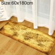 World Map Carpets Rug Bedroom Kids Baby Play Crawling Mat Memory Foam Area Rugs Carpet, Size:60x180cm(Yellow) Sale