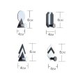 Wrought Iron Geometric Hook Kitchen and Bathroom Creative Sticky Hook(Stacked-Triangle) on Sale