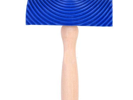 ZZ0150 Wood Handle Wood Grain Brush Wall with Imitation Wood Embossed Wall Art Brush For Discount