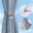 Pearl Curtain Clip Curtain Holders Tie Back Buckle Curtain Decor Accessories(Blue) Discount