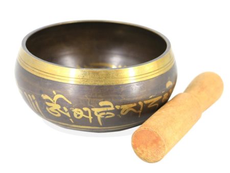 FB02-T8 Buddha Sound Bowl Yoga Meditation Bowl Home Decoration, Random Color And Pattern Delivery, Size: 8cm(Bowl+Small Wooden Stick) Discount