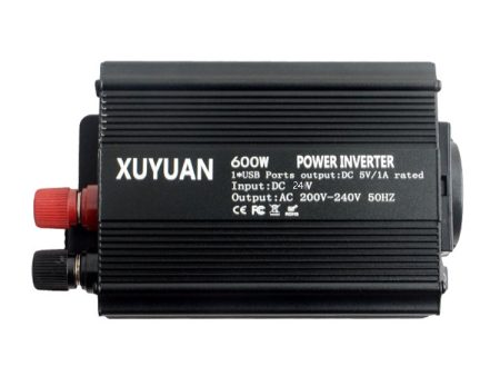 XUYUAN 600W Solar Car Home Inverter USB Charging Converter, EU Plug, Specification: 24V to 220V For Discount