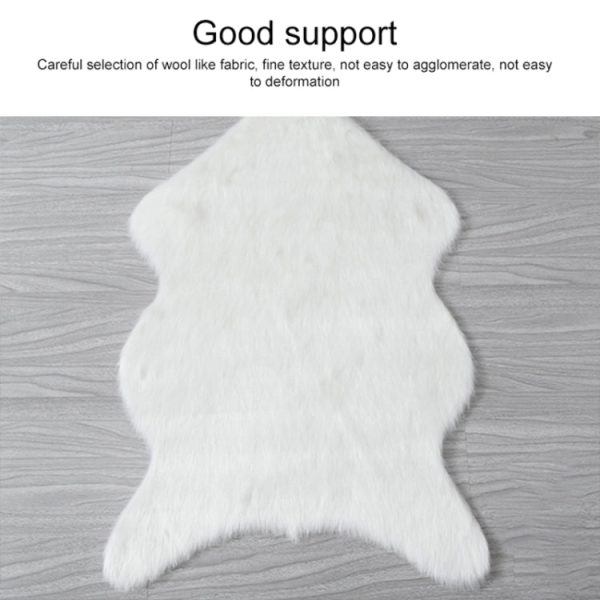 Wool Sofa Cushion Fur Full Sheepskin Carpet Window Decoration Mat, Size: 60x90cm(Beige) Discount