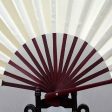 10 inch Pure Color Blank Silk Cloth Folding Fan Chinese Style Calligraphy Painting Fan(Beige) Hot on Sale