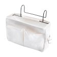 Dormitory Bedside Mobile Phone Storage Bag Hanging Sundries Basket(White) Online now