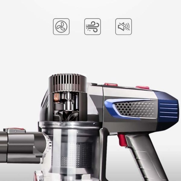 ZEK 150W 10kpa Wireless Vacuum Cleaner Household Powerful Handheld Vertical Rechargeable Vacuum Cleaner With Mite Removal Brush, Plug Type:US Plug Sale